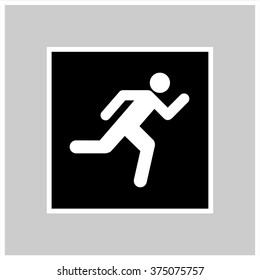 Emergency exit icon Vector EPS10, Great for any use.