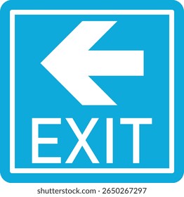 Emergency Exit Icon. Vector illustration of running man and exit door sign. Escape and evacuation symbol. Various exit sign isolated white background.Evacuation and relocation of people to safety.