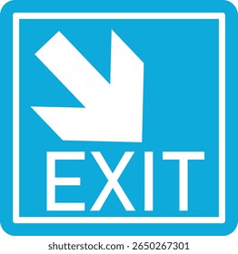 Emergency Exit Icon. Vector illustration of running man and exit door sign. Escape and evacuation symbol. Various exit sign isolated white background.Evacuation and relocation of people to safety.