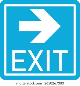 Emergency Exit Icon. Vector illustration of running man and exit door sign. Escape and evacuation symbol. Various exit sign isolated white background.Evacuation and relocation of people to safety.