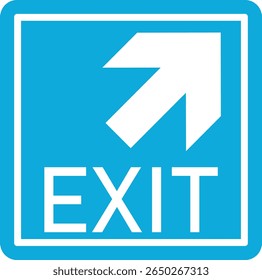 Emergency Exit Icon. Vector illustration of running man and exit door sign. Escape and evacuation symbol. Various exit sign isolated white background.Evacuation and relocation of people to safety.