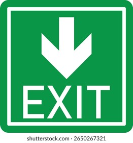 Emergency Exit Icon. Vector illustration of running man and exit door sign. Escape and evacuation symbol. Various exit sign isolated white background.Evacuation and relocation of people to safety.