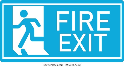 Ícone De Saída De Emergência. Ilustração vetorial de homem correndo e sinal da porta de saída. Símbolo de fuga e evacuação. Vários sinal de saída isolado fundo branco.Evacuação e relocação de pessoas para a segurança.