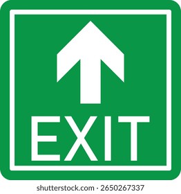 Emergency Exit Icon. Vector illustration of running man and exit door sign. Escape and evacuation symbol. Various exit sign isolated white background.Evacuation and relocation of people to safety.