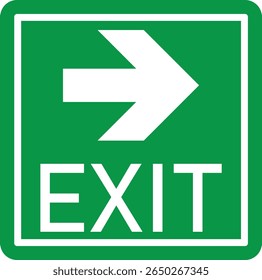 Emergency Exit Icon. Vector illustration of running man and exit door sign. Escape and evacuation symbol. Various exit sign isolated white background.Evacuation and relocation of people to safety.