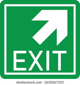 Emergency Exit Icon. Vector illustration of running man and exit door sign. Escape and evacuation symbol. Various exit sign isolated white background.Evacuation and relocation of people to safety.
