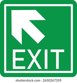 Emergency Exit Icon. Vector illustration of running man and exit door sign. Escape and evacuation symbol. Various exit sign isolated white background.Evacuation and relocation of people to safety.