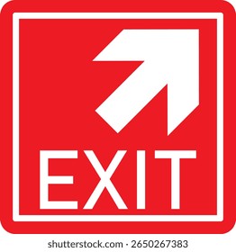 Emergency Exit Icon. Vector illustration of running man and exit door sign. Escape and evacuation symbol. Various exit sign isolated white background.Evacuation and relocation of people to safety.