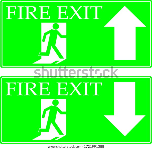 Emergency Exit Only Door Sign Stock Vector (Royalty Free) 1721991388 ...