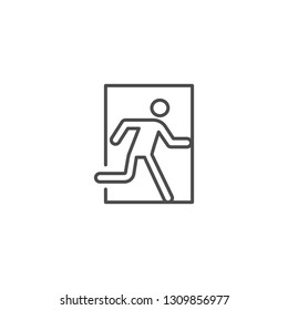 Emergency exit sign