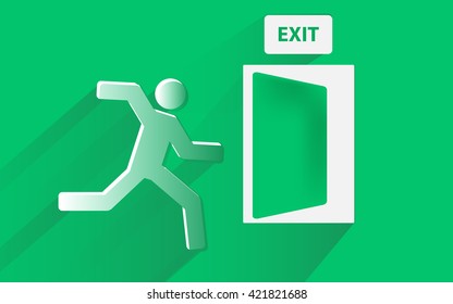 Emergency exit sign