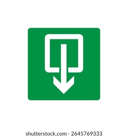 Emergency exit sign for indoor outdoor use