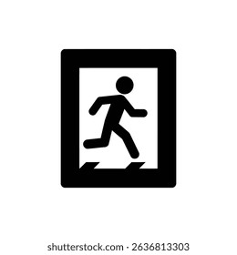 Emergency Exit Sign, Representing Evacuation and Safety Procedures