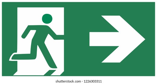 Emergency Exit Sign Hd Stock Images Shutterstock