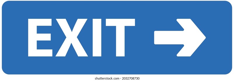 Emergency Exit sign and symbol. Usage for label, banner.
Vector design EPS 10.