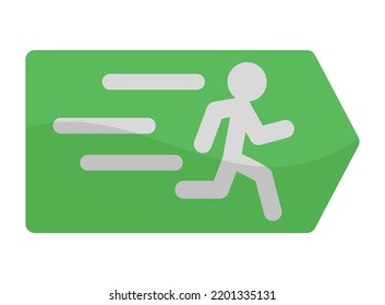 Notausgangstool einzeln auf Symbol