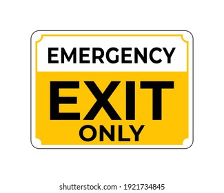 Emergency Exit Sign In Vector, Easy To Use And Print Design Templates