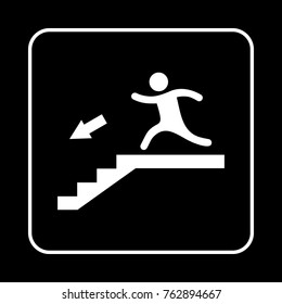 emergency exit vector icon