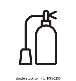 Emergency, extinguisher icon - Vector. Emergency icon