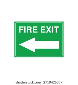 NOTFEUERBEENDIGUNG [Pfeil rechts] Richtungsweisendes Egress-Zeichen - obligatorischer Escape-Pfad, Vektordatei