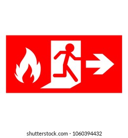 Emergency fire exit door and exit door
