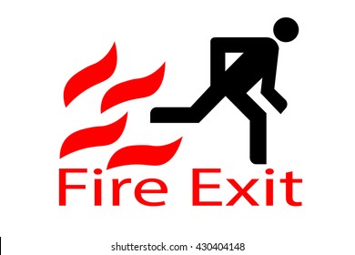 Emergency fire exit door and exit door