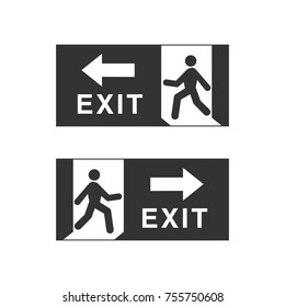 Emergency fire exit door and exit door