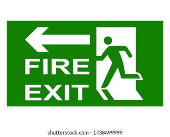 Emergency Fire Exit Sign. ESP10