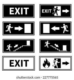Emergency Fire Exit Signs 