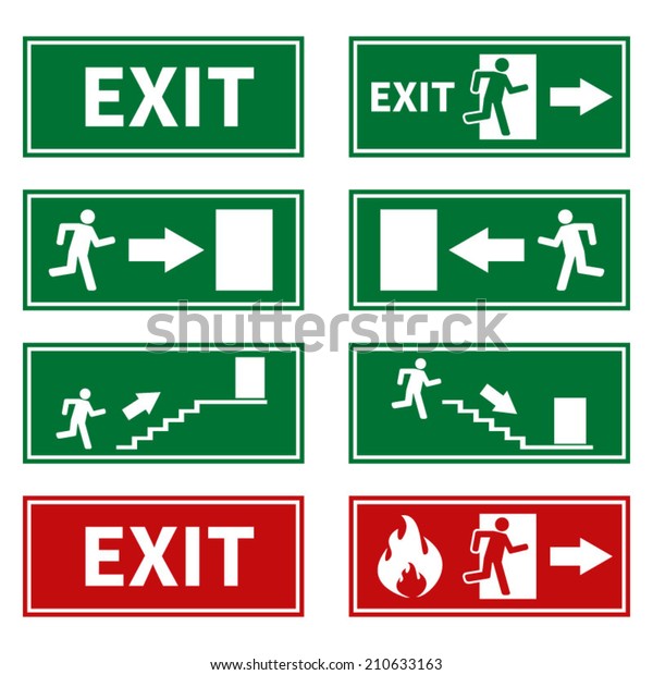 Emergency Fire Exit\
Signs