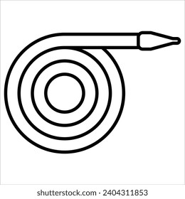 Emergency Fire Hose, Emergency web icon in line style