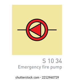 Bomba de incendios de emergencia - Señales de seguridad y control de incendios internacionales - Bombas de incendio - Señales industriales