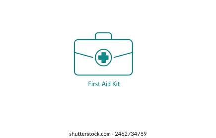 Emergency First Aid Kit Medical Supplies Icon