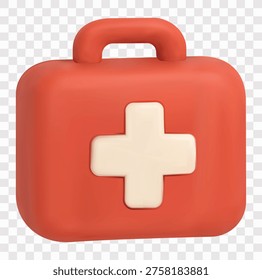 Emergency and First Aid Services Vector Icon Set | 3D icon set | first aid kit