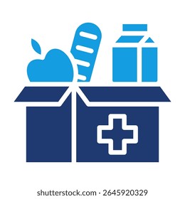 Emergency Food Icon Fill Vector Illustration