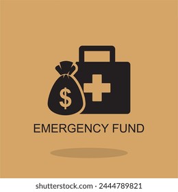 emergency fund icon , business icon