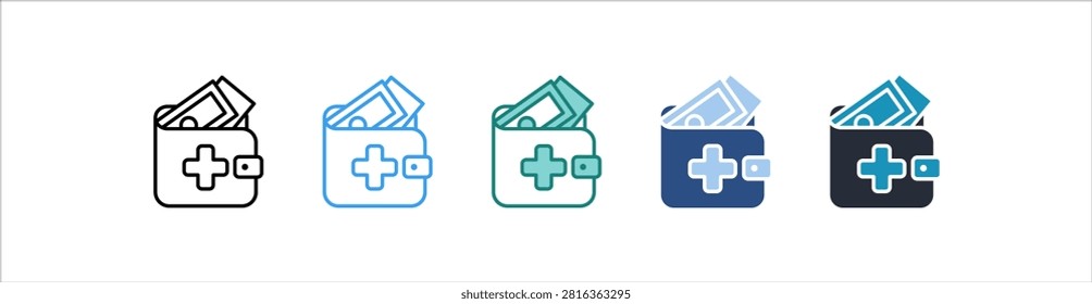 Emergency Fund Icon In Different Style Vector