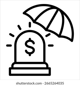 Emergency Fund Icon Element For Design