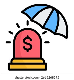 Emergency Fund Icon Element For Design