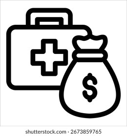 Elemento Ícone Do Fundo De Emergência Para Projeto