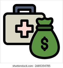 Elemento De Icono De Fondo De Emergencia Para Diseño