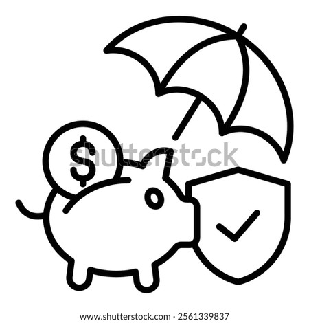 Emergency Fund Icon Element For Design