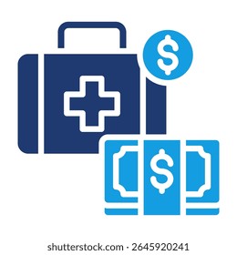 Emergency Fund Icon Fill Vector Illustration