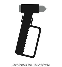 Emergency Hammer or Car Glass breaker icon vector illustration design