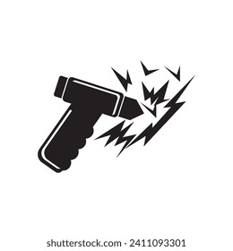Emergency Hammer or Car Glass breaker icon vector illustration design
