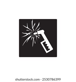 emergency hammer icon symbol sign vector