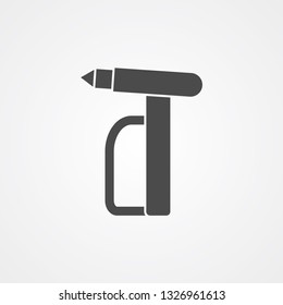 Emergency hammer vector icon sign symbol