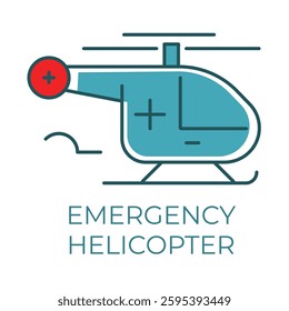 Emergency Helicopter – Air Transport Representing Critical Medical Assistance