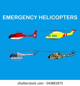 Emergency helicopters set, 