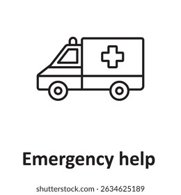 Emergency help :Vector Icon which can easily modify or edit
